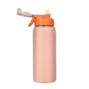 Majestic Sport, butelka termicza Delta, różowa, 750 ml - Shakery i bidony sportowe - miniaturka - grafika 1