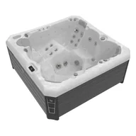 Baseny ogrodowe - Wellis Malaga Life Premium jakuzzi sterling silver - miniaturka - grafika 1