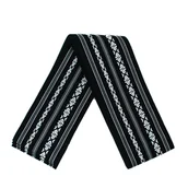 Kimona, stroje i obuwie - Kaku Obi Do Iaido Kendo Kenjutsu Aikido Czarno-białe 100% bawełna Made in Japan - miniaturka - grafika 1