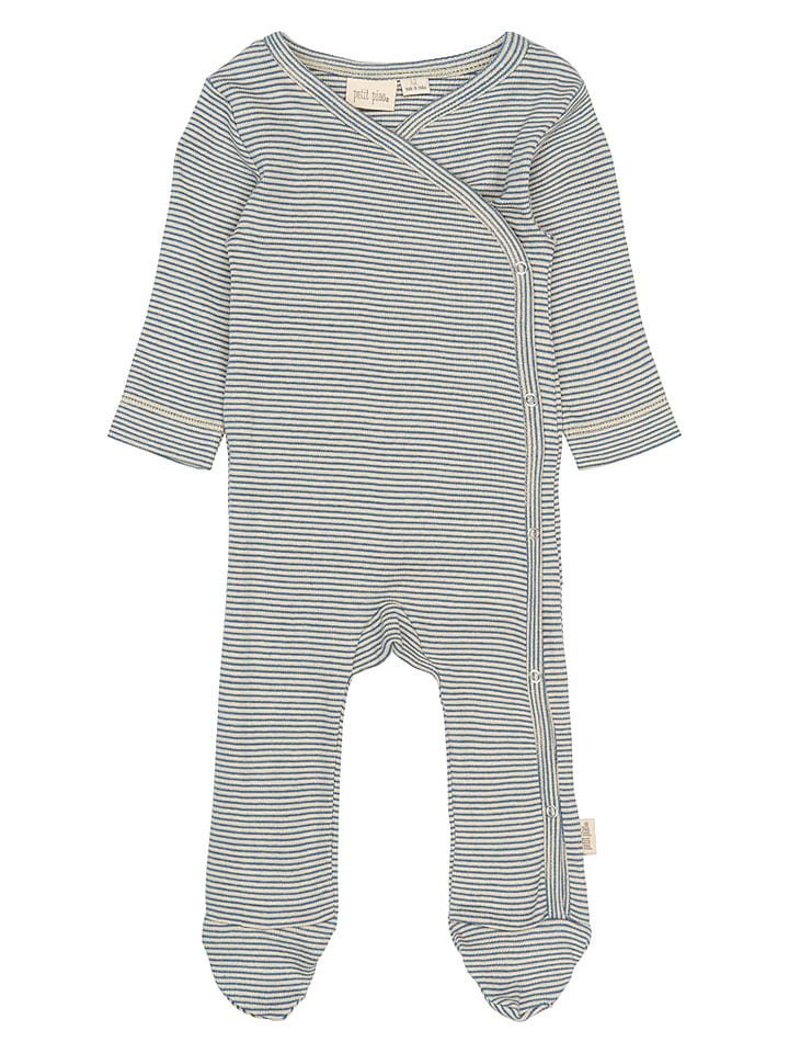 Petit Piao Śpioszki w kolorze granatowo-kremowym