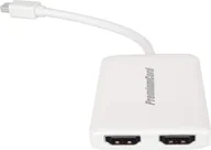 Złącza, przejściówki, adaptery - Delock ADAPTER HDMIM->DISPLAYPORTF+ZASILANIE USB NA KABLU 24CM 4K 60HZ CZARNY DELOCK - miniaturka - grafika 1
