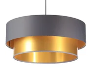Lampy stojące - Złoto-szara lampa wisząca w stylu glamour - 4X S418 Aziax - miniaturka - grafika 1