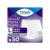 Pieluchy dla dorosłych - TENA Pants ProSkin Super Night L 30 szt - majtki chłonne - miniaturka - grafika 1