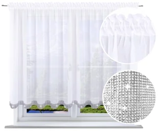 Firany Cyrkonie Firana 130x300 cm Firanki gotowe - Firany - miniaturka - grafika 1