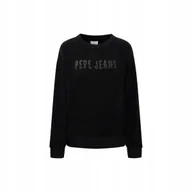 Bluzy damskie - PEPE JEANS BLUZA DAMSKA CACEY FUTURE CZARNA r.S - miniaturka - grafika 1