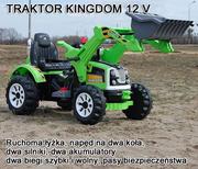Pojazdy elektryczne dla dzieci - Mocny Traktor Z Łyżką Kingdom 12V Dwie Prędkości/j - miniaturka - grafika 1