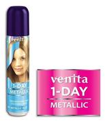 Farby do włosów i szampony koloryzujące - Venita 1-Day, spray koloryzujący do włosów, M3 Blue, 50 ml - miniaturka - grafika 1