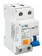 Bezpieczniki elektryczne - LC wyłącznik różnicowo-prądowy z nadmiarem 1-faz. 2P 16A 30mA - 4,5kA LC - miniaturka - grafika 1