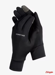 Rękawiczki sportowe damskie - Rękawiczki do biegania Salomon Cross Warm Glove - deep black - grafika 1