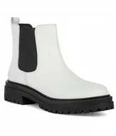 Botki damskie - GEOX IRIDEA BOTKI SKÓRZANE BIAŁE DAMSKIE 41 Ż_C - miniaturka - grafika 1