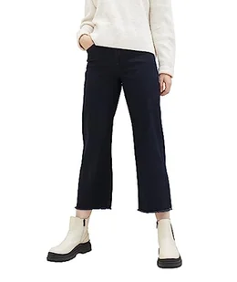TOM TAILOR Damskie spodnie jeansowe z szeroką nogawką, 10138-Rinsed Blue Denim, 34W / 28L - Spodnie damskie - miniaturka - grafika 1