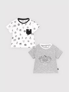 Dresy i komplety dla chłopców - Mayoral Komplet 2 t-shirtów 1075 Kolorowy Regular Fit - grafika 1