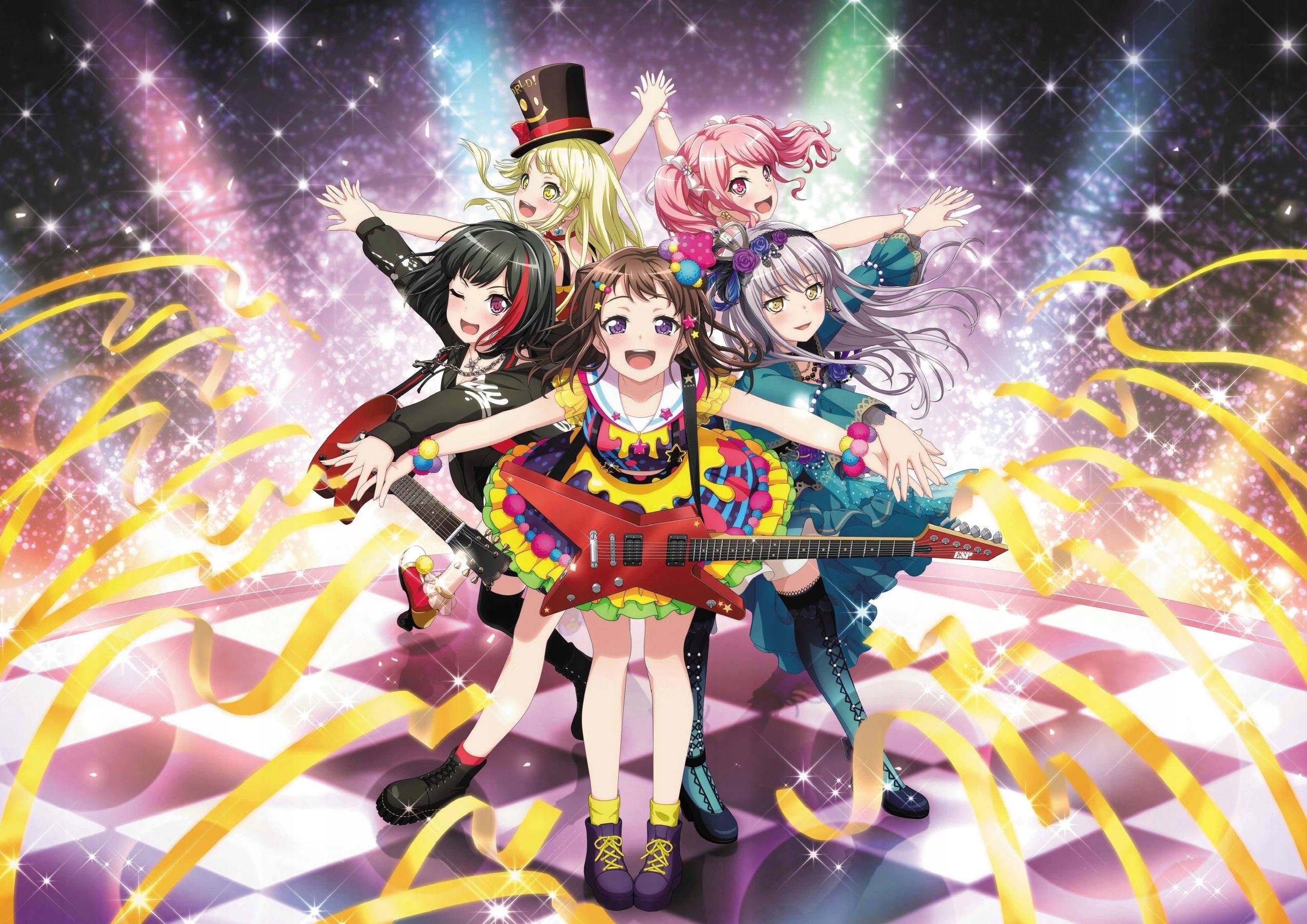 Plakat A1 anime gra BanG Dream! Girls Band Party!