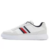 Buty sportowe męskie - Buty Tommy Hilfiger Lightweight Leather FM0FM04427-YBS - beżowe - miniaturka - grafika 1