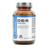 Witaminy i minerały - Pharmovit Witamina K2+D3-Vit Softgel Active 60 kaps FD00-85937 - miniaturka - grafika 1