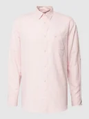 Koszule męskie - Koszula casualowa z naszywką z logo - miniaturka - grafika 1