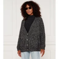 Swetry damskie - Pinko Wełniany kardigan ERBACEO | Oversize fit - miniaturka - grafika 1