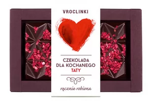 Czekolada gorzka z malinami - serce dla taty - Czekolada - miniaturka - grafika 1
