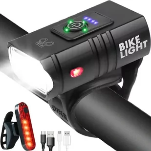 LAMPKA ROWEROWA USB ZESTAW ZOOM - Lampki rowerowe - miniaturka - grafika 1