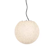 Lampy sufitowe - QAZQA Nowoczesna lampa wisząca zewnętrzna szara 35 cm IP65 - Nura - miniaturka - grafika 1