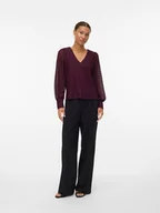 Bluzki damskie - Vero Moda Bluzka w kolorze fioletowym - miniaturka - grafika 1
