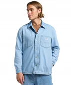 Koszule męskie - Koszula Lee LOOSE WORKERWEAR OVERSHIRT 112364145 Skyline Wash L - miniaturka - grafika 1
