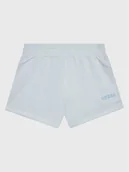 Spodenki damskie - Guess Szorty materiałowe J3GD02 KA6R3 Niebieski Regular Fit - miniaturka - grafika 1