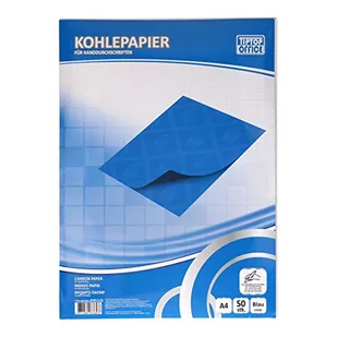 TIPTOP OFFICE papier węglowy do pisma ręcznego, niebieski - Kalki - miniaturka - grafika 1
