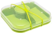 Pojemniki kuchenne - BRANQ - Pojemnik śniadaniowy - Baby Lido - zielony - 18,5x18,5x4 cm - miniaturka - grafika 1
