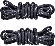 Akcesoria obuwnicze - CZARNO-SZARE Sznurówki TREKKINGOWE 140 cm Okrągłe 5 mm SZNUROWADŁA HQ G9-66 - miniaturka - grafika 1