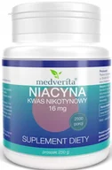 Witaminy i minerały - Medverita, Niacyna 16mg witamina B3 250g - miniaturka - grafika 1