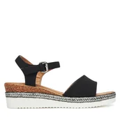 Espadryle damskie - Espadryle Clara Barson WS2189-15 Czarny - miniaturka - grafika 1
