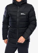 Kurtki narciarskie - Kurtka puchowa Jack Wolfskin Nebelhorn Down Hoody - black - miniaturka - grafika 1