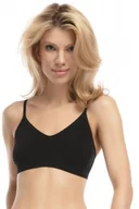 Biustonosze - Julimex Bamboo Bralette czarny biustonosz sportowy - miniaturka - grafika 1