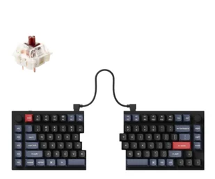 Keychron Q11 Split Gateron Brown Switch RGB Knob - Klawiatury - miniaturka - grafika 1
