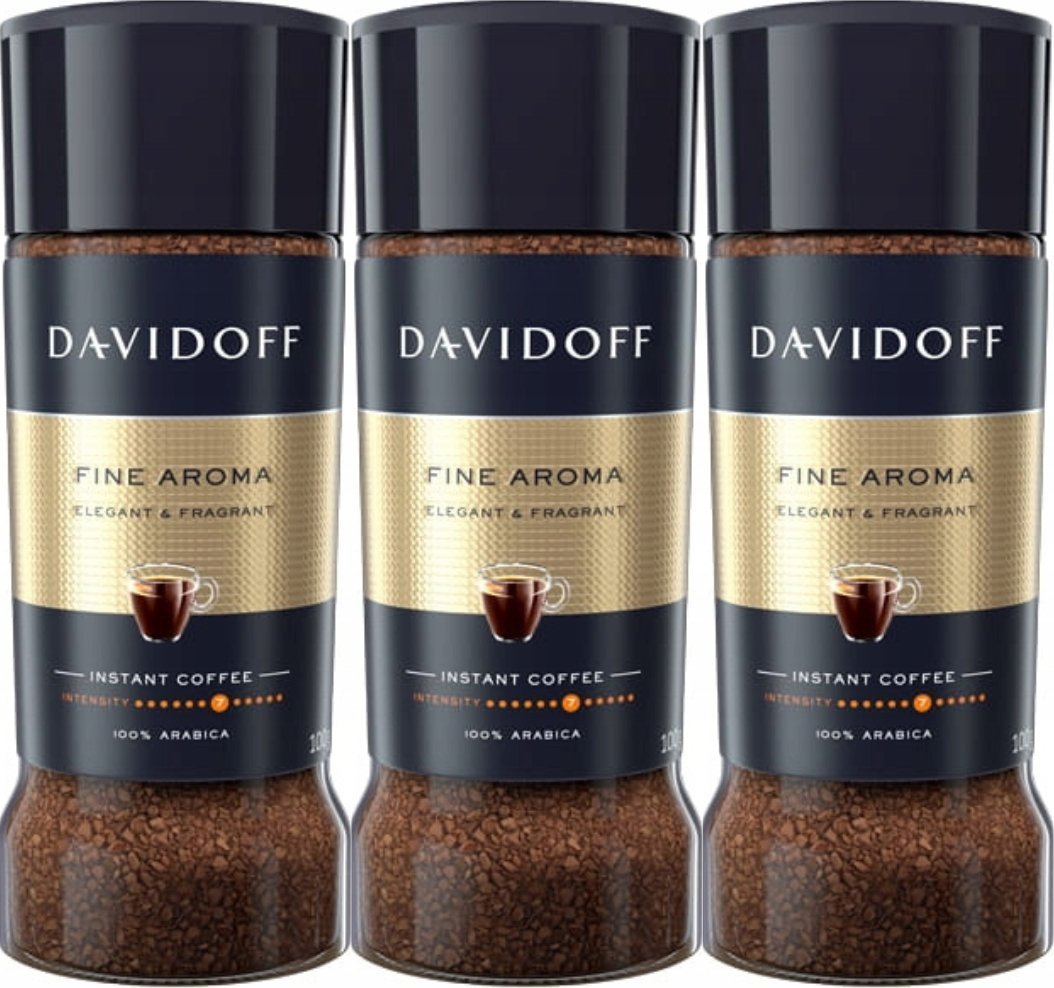 Davidoff Fine Aroma Kawa Rozpuszczalna 100g x3 Arabika