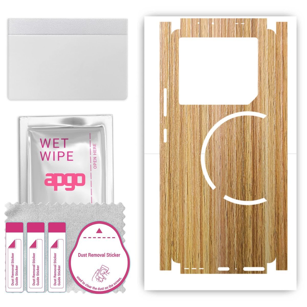 Folia naklejka skórka strukturalna na TYŁ+BOKI do Infinix GT 20 Pro - Drewno Dąb Miodowy - apgo SKINS