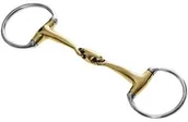 Akcesoria jeździeckie - START Wędzidło oliwkowe, anatomiczne, podwójnie łamane z argentanu - miniaturka - grafika 1