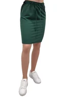 Spódnice - Spódnica medyczna zielona butelka casual premium roz. S - miniaturka - grafika 1