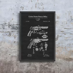 Plakat do pokoju Gun Patent Firearm Starr - Plakaty - miniaturka - grafika 1