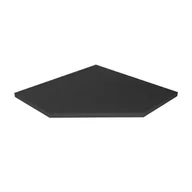 Brodziki prysznicowe - Brodzik pięciokątny New Trendy Nex 90x90x3,5 konglomerat antracyt B-0499 - miniaturka - grafika 1