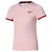Koszulki sportowe damskie - Koszulka damska Mizuno Stargazer Short Sleeve Tee Pinkesque S - miniaturka - grafika 1