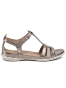 Sandały damskie - ECCO Sandały Flash 24087357462 Złoty - miniaturka - grafika 1