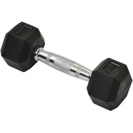 Hantle i ciężarki - EB FIT Hantle Treningowe Gumowane 2x2,5kg Do Ćwiczeń HEX 347 - miniaturka - grafika 1