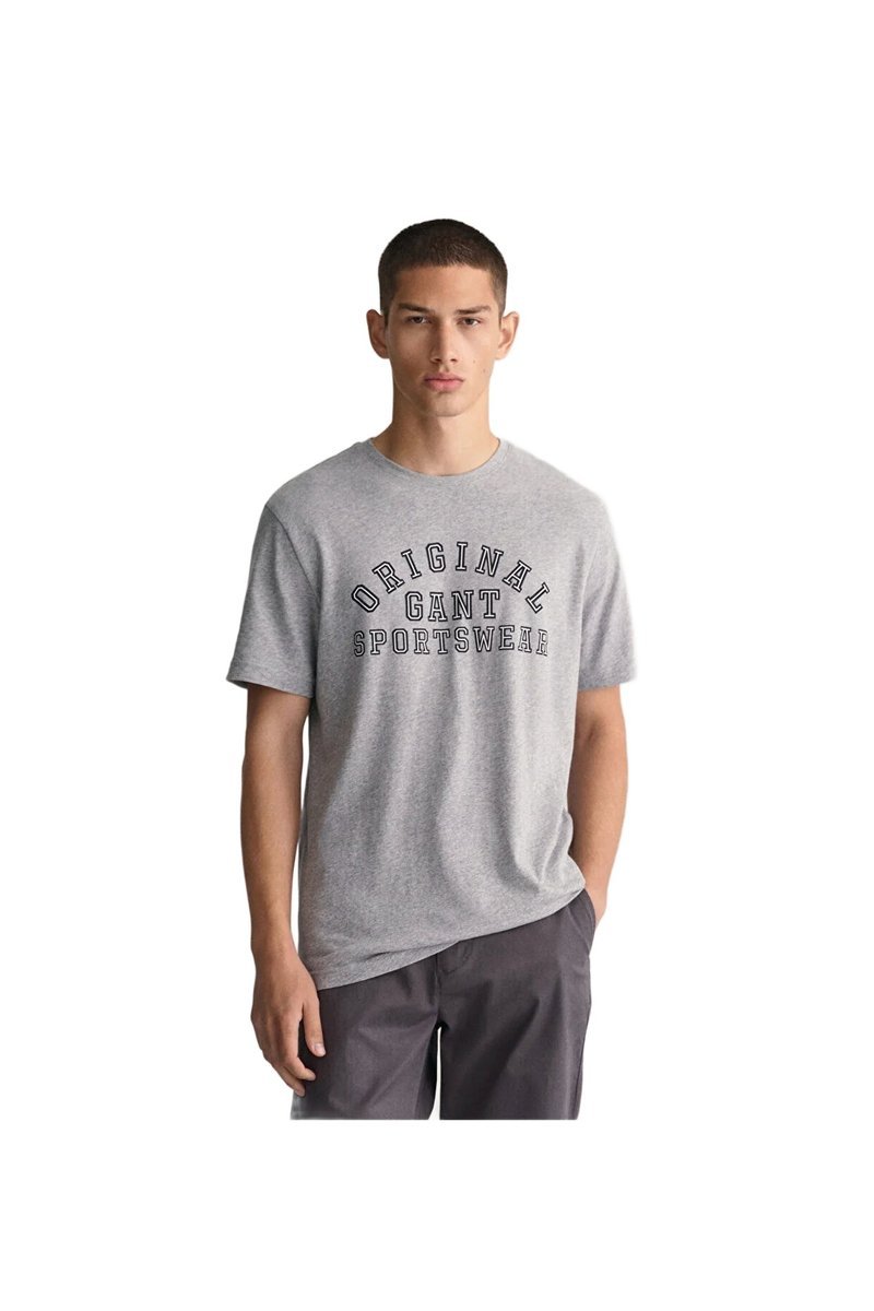 GANT MĘSKI T-SHIRT Z DEKOLTEM V KLASYCZNY KOLOR ZIELONY M 5DA