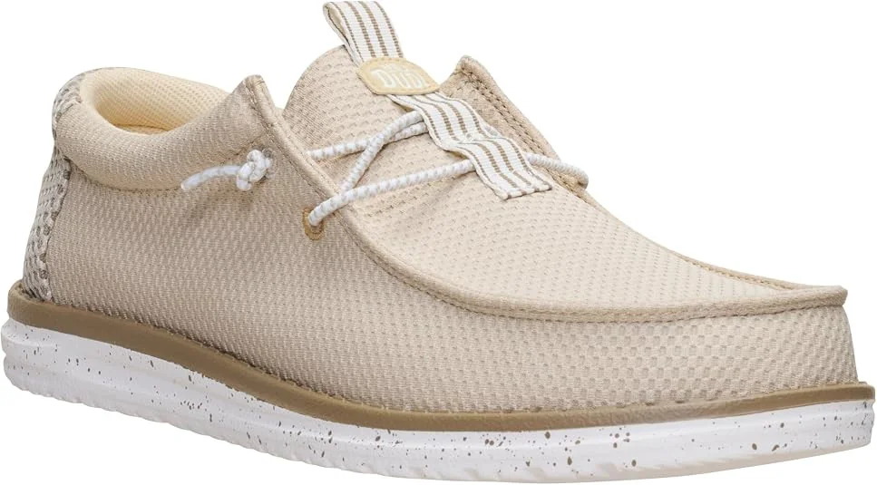 BUTY MĘSKIE HEY DUDE WALLY SOX Letnie Wsuwane Lekkie Mokasyny 45301-0QF Beżowy 41
