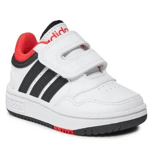 Buty adidas Hoops 3.0 Cf I H03860 Ftwwht/Cblack/Brired - Buty dla chłopców - miniaturka - grafika 1