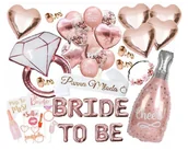 Wieczór panieński i kawalerski - ZESTAW WIECZÓR PANIEŃSKI BALONY SZARFA ZŁOTY RÓŻ [70J] - miniaturka - grafika 1