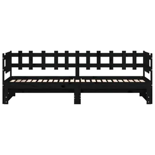 Łóżko rozsuwane, czarne, 2x(90x190) cm, lite drewno sosnowe Lumarko! - Łóżka Łóżko rozsuwane, czarne, 2x(90x190) cm, lite drewno sosnowe Lumarko! - Łóżka - miniaturka - grafika 7