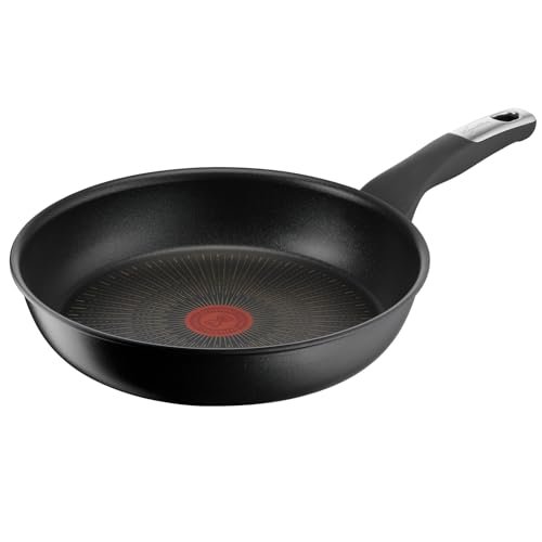 Lagostina Intensive Pro patelnia nieprzywierająca 26 cm, tytanowa powłoka, odporna na zarysowania, szybkie gotowanie i uniformę, technologia sygnałów cieplnych, nadaje się do wszystkich źródeł ciepła,